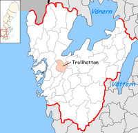 Trollhättan in Västra Götaland county